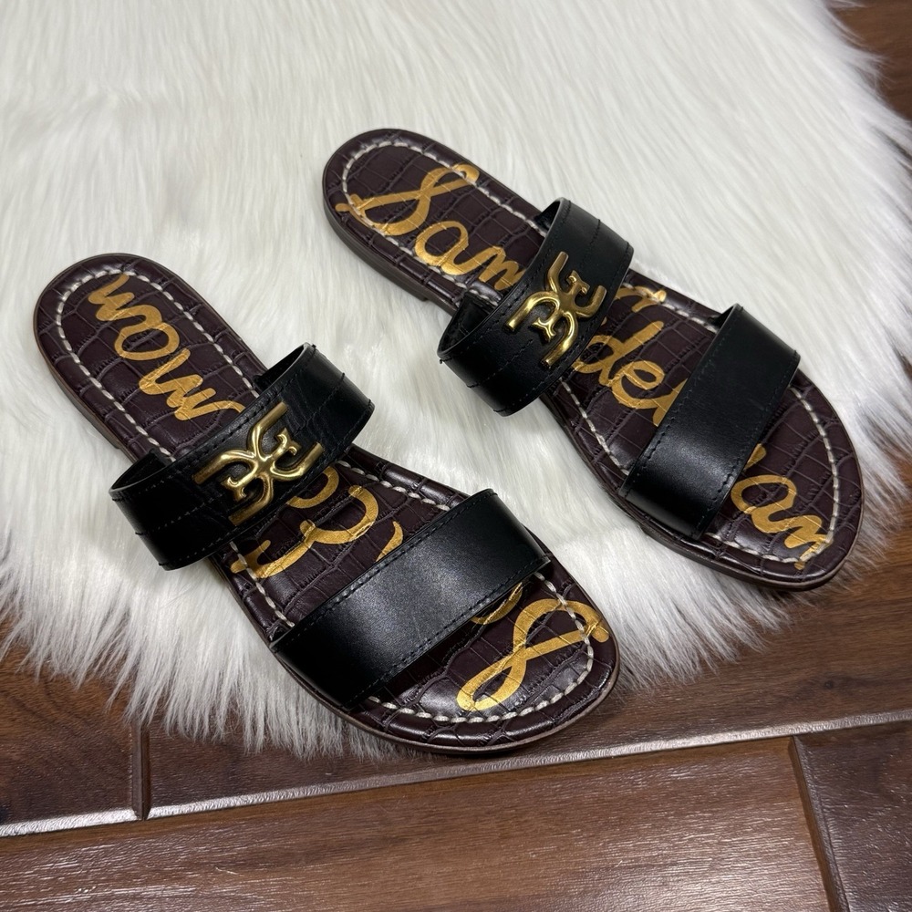 Sam Edelman Black Slide Sandals